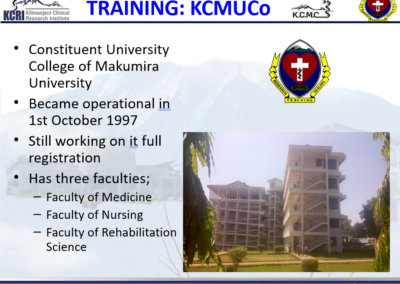 Kilimanjaro Clinical Research Institute Presentation Pg 8