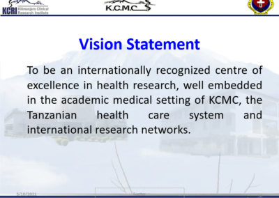 Kilimanjaro Clinical Research Institute Presentation Pg 10