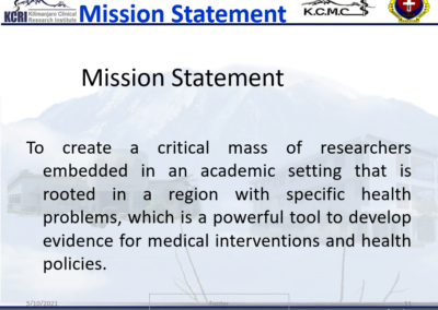 Kilimanjaro Clinical Research Institute Presentation Pg 11