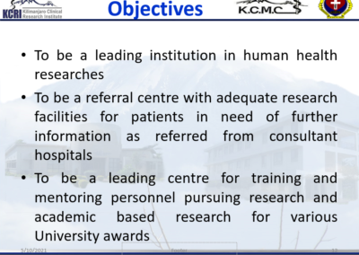 Kilimanjaro Clinical Research Institute Presentation Pg 12