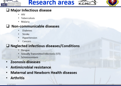 Kilimanjaro Clinical Research Institute Presentation Pg 14